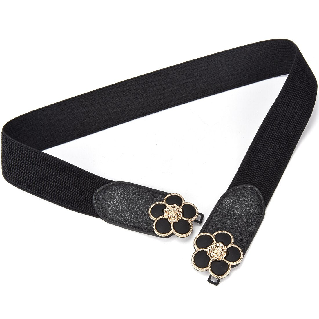 Women Elastic Stretchy Classic Wide Waist Cinch 4.0cm Width Belt