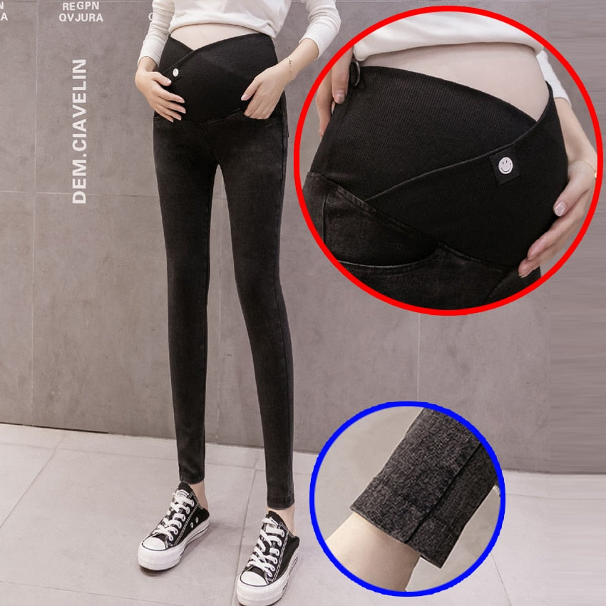 Women Denim Nursing Pregnancy Leggings Jeans