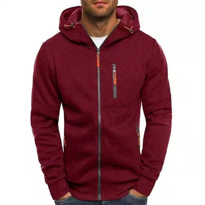 Men Sportswear Cardigan Sweatshirt Hip Hop Coats