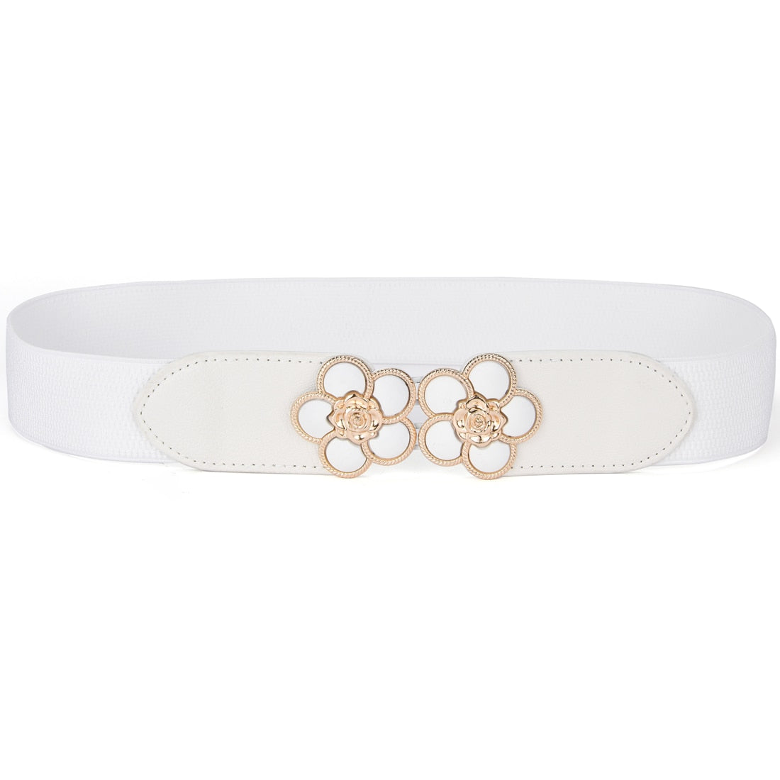 Women Elastic Stretchy Classic Wide Waist Cinch 4.0cm Width Belt