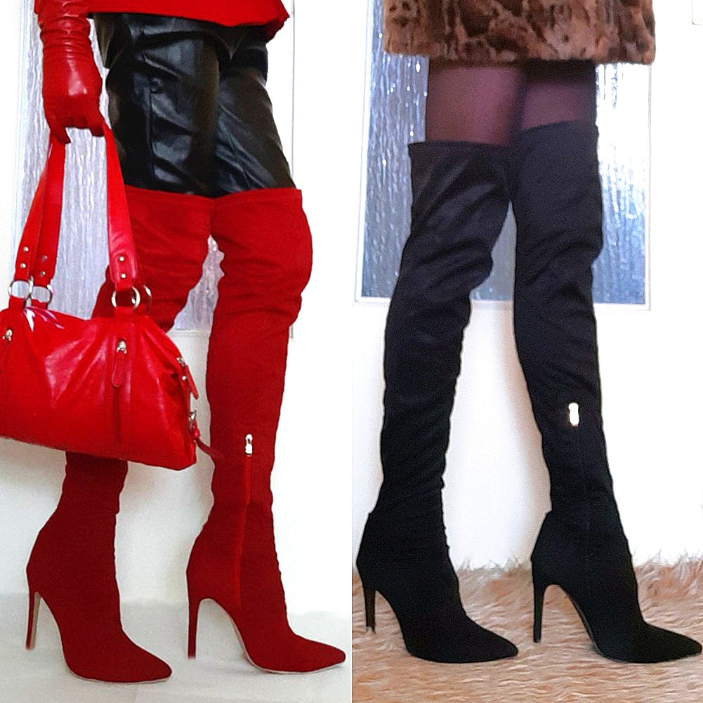 Women Brand New Over The Knee Party Boots