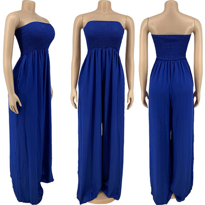 Women Solid Sexy Off Shoulder Sleeveless Summer Casual Romper