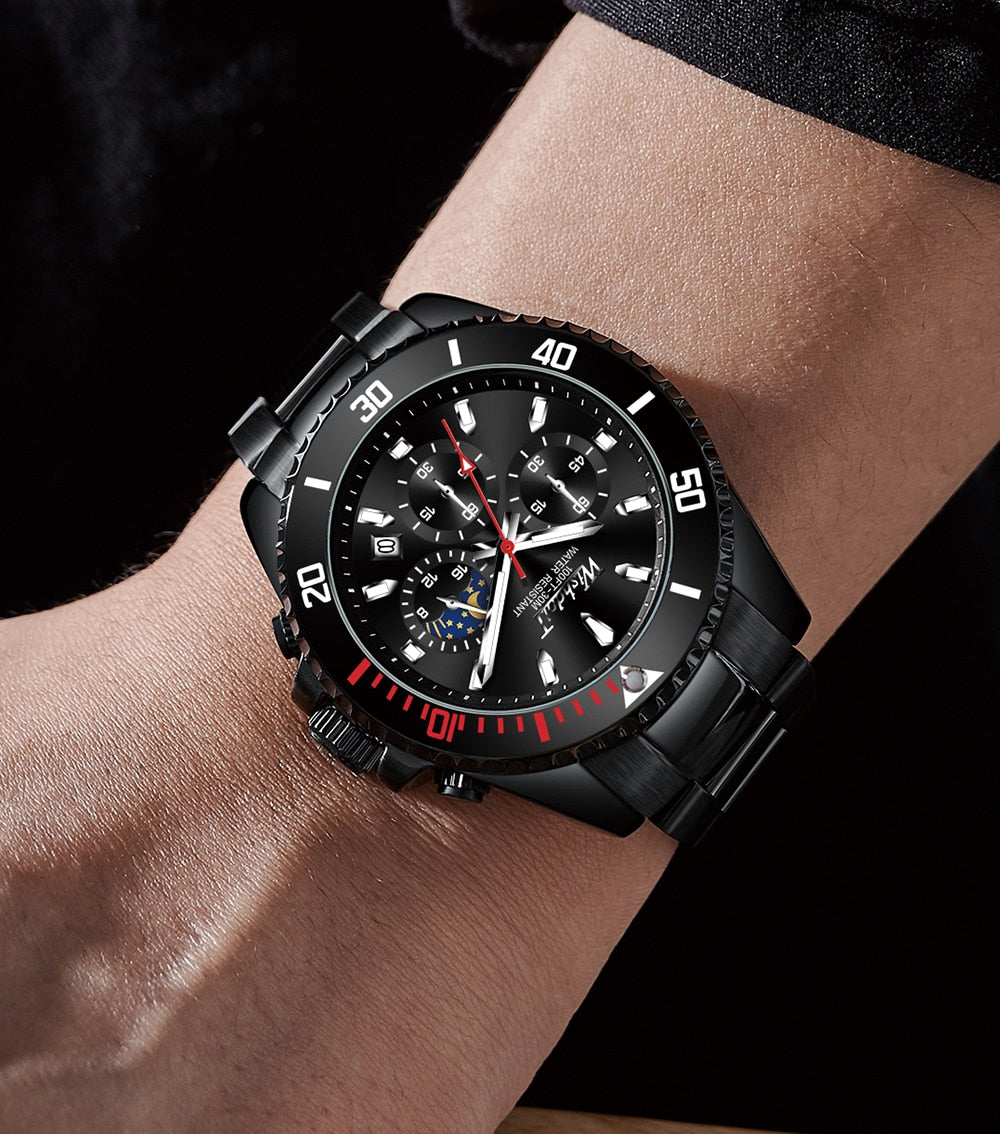 Men Brand Waterproof Sports Stainless Steel New Fashion Luxury Watch