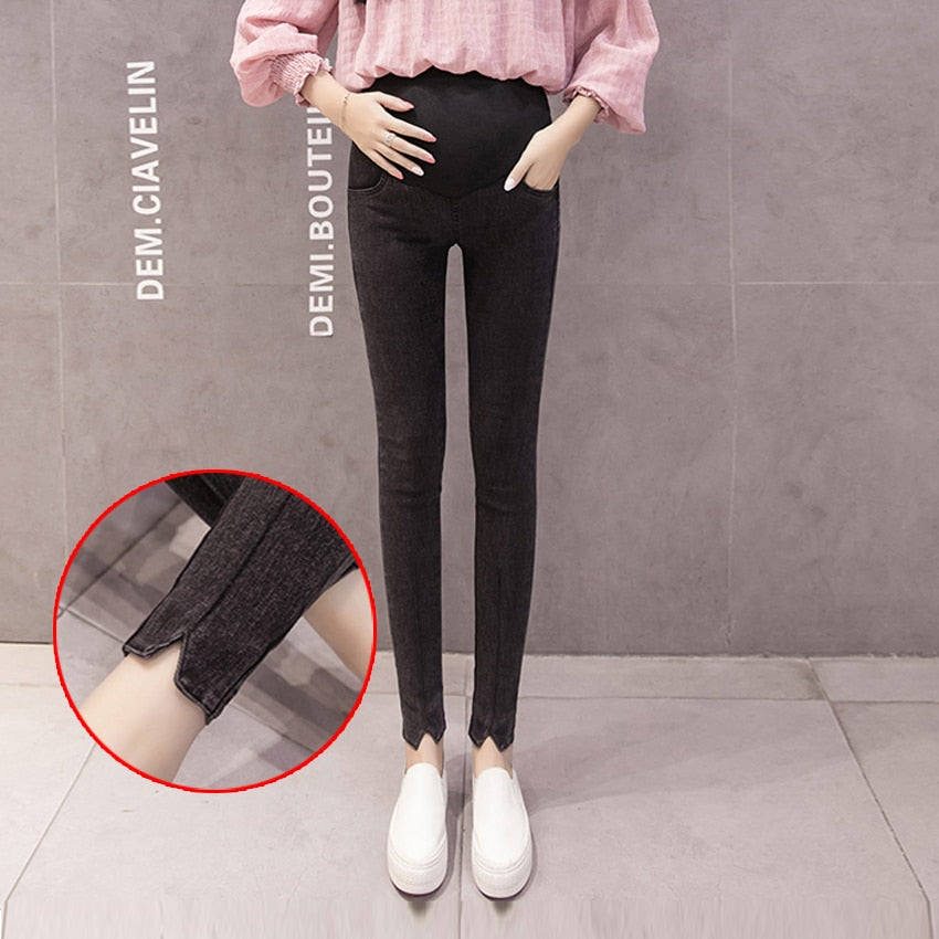 Women Denim Nursing Pregnancy Leggings Jeans