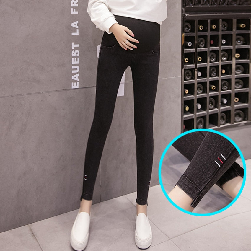 Women Denim Nursing Pregnancy Leggings Jeans