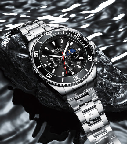 Men Brand Waterproof Sports Stainless Steel New Fashion Luxury Watch