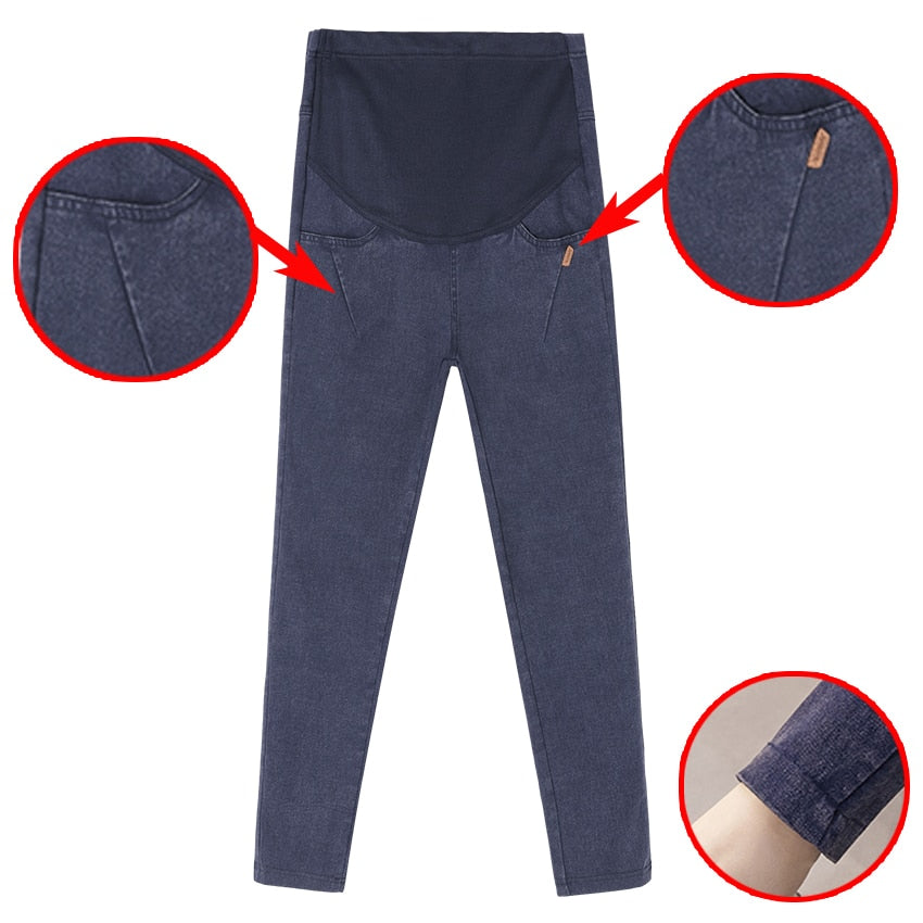 Women Denim Nursing Pregnancy Leggings Jeans