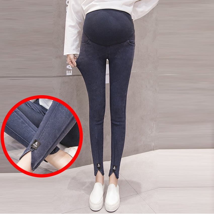 Women Denim Nursing Pregnancy Leggings Jeans