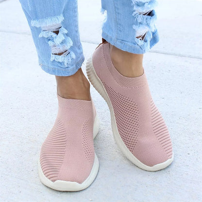 Women Slip On Mesh Flat Casual Shoes