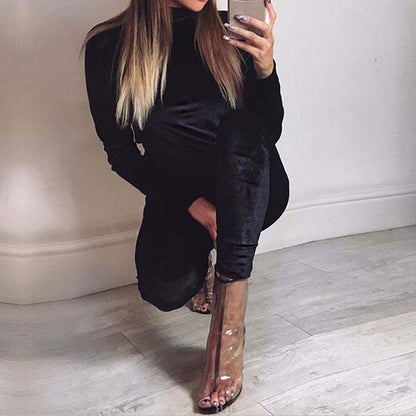 Women Velvet Two Piece Winter Velour Tracksuit