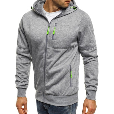 Men Sportswear Cardigan Sweatshirt Hip Hop Coats