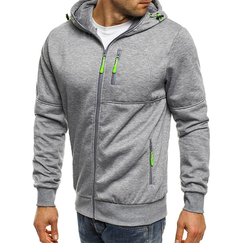 Men Sportswear Cardigan Sweatshirt Hip Hop Coats