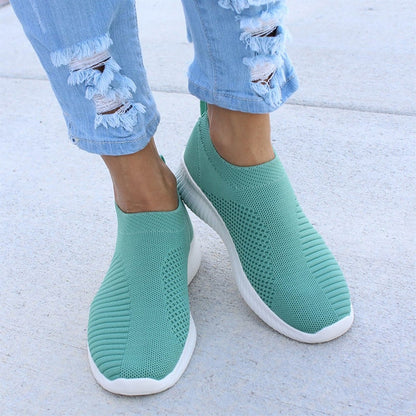 Women Slip On Mesh Flat Casual Shoes