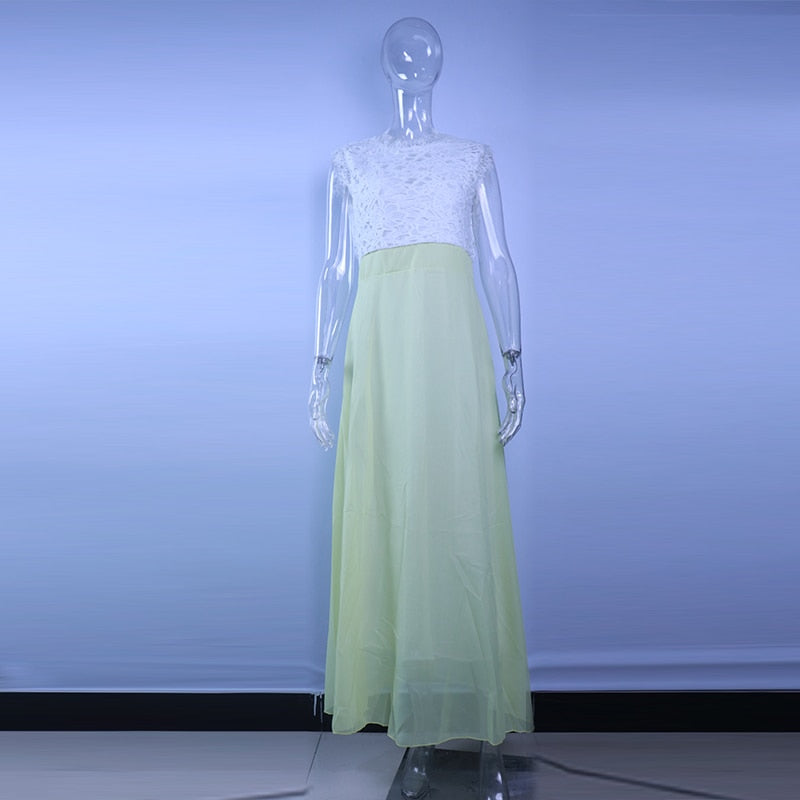 Hollow Out Beach Womens Boho Sleeveless Maxi Dress