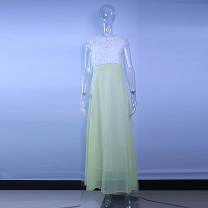 Hollow Out Beach Womens Boho Sleeveless Maxi Dress