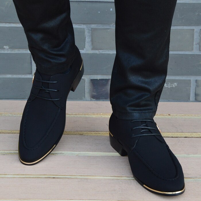 Men Leather Moccasin Pointed Toe Classic Loafers