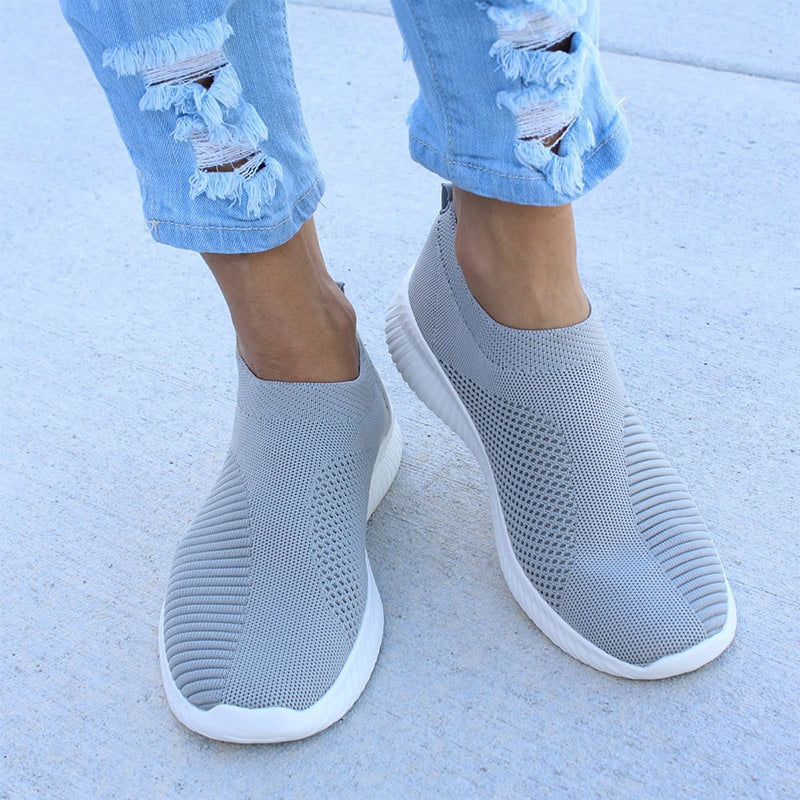 Women Slip On Mesh Flat Casual Shoes