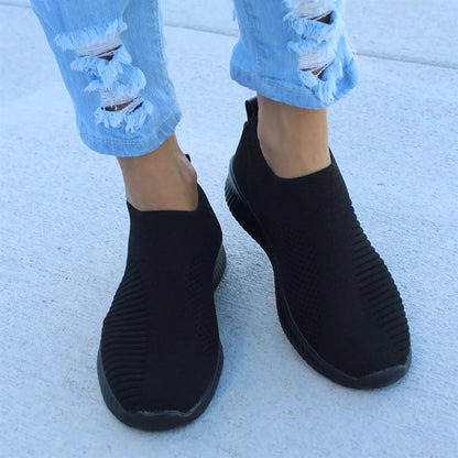 Women Slip On Mesh Flat Casual Shoes