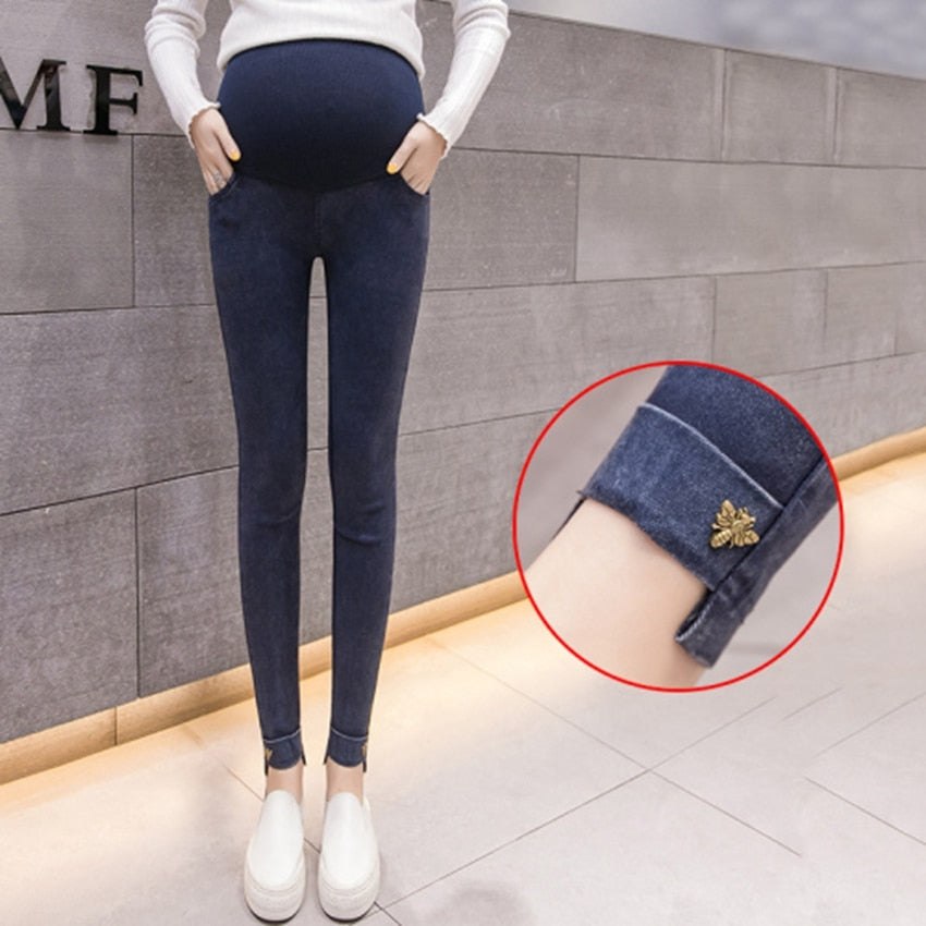 Women Denim Nursing Pregnancy Leggings Jeans