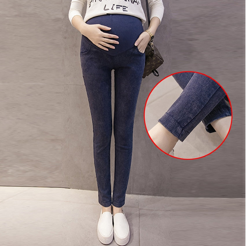 Women Denim Nursing Pregnancy Leggings Jeans