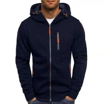 Men Sportswear Cardigan Sweatshirt Hip Hop Coats