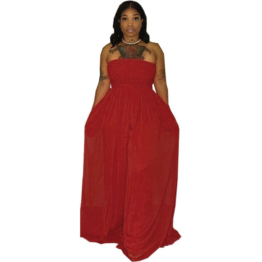 Women Solid Sexy Off Shoulder Sleeveless Summer Casual Romper