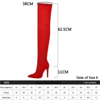 Women Brand New Over The Knee Party Boots
