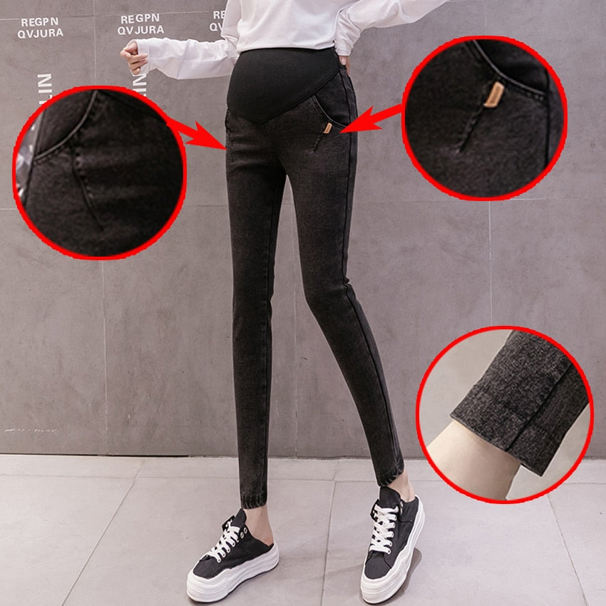 Women Denim Nursing Pregnancy Leggings Jeans