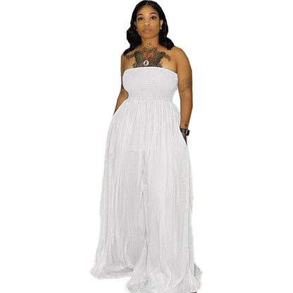 Women Solid Sexy Off Shoulder Sleeveless Summer Casual Romper