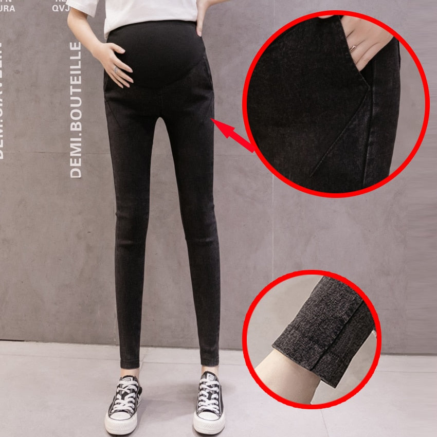 Women Denim Nursing Pregnancy Leggings Jeans