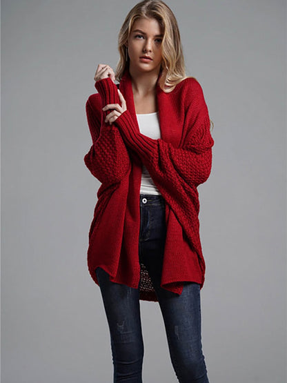 Women Oversized Long Sleeve Big Size Cardigan