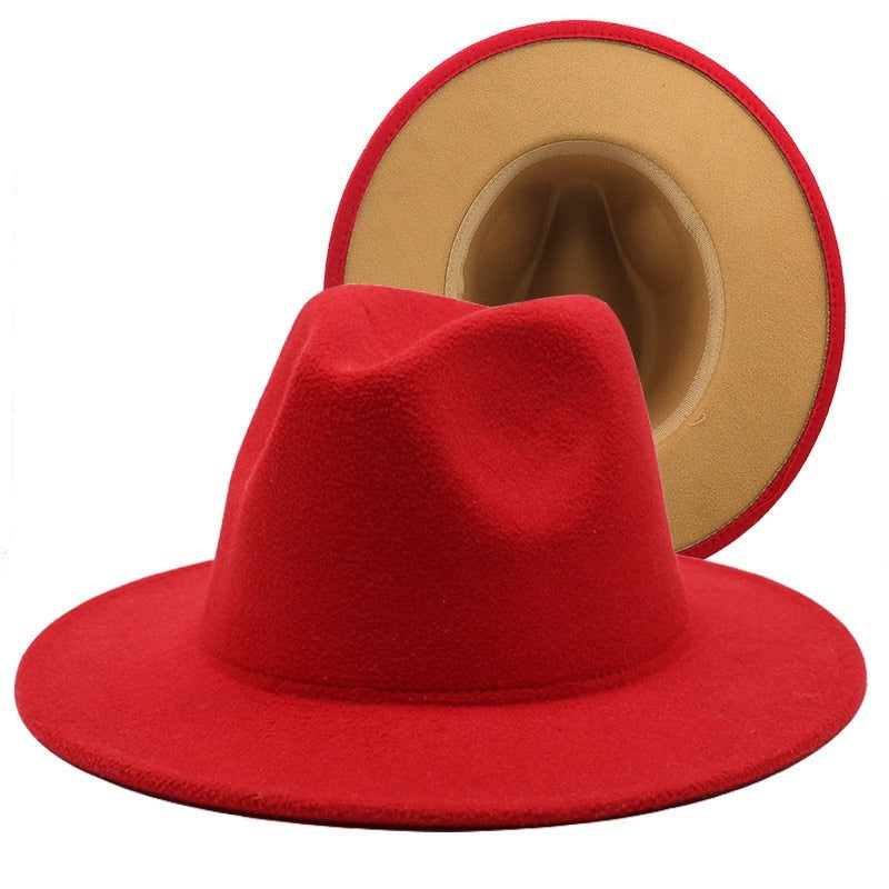 Fedora Wool Felt Vintage Unisex Wide Brim Hats