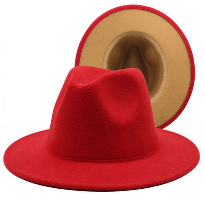 Fedora Wool Felt Vintage Unisex Wide Brim Hats