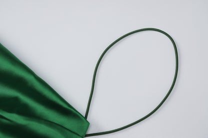 Women Elegant Party Evening Hollow Out Bodycon Stain Green Long Dress