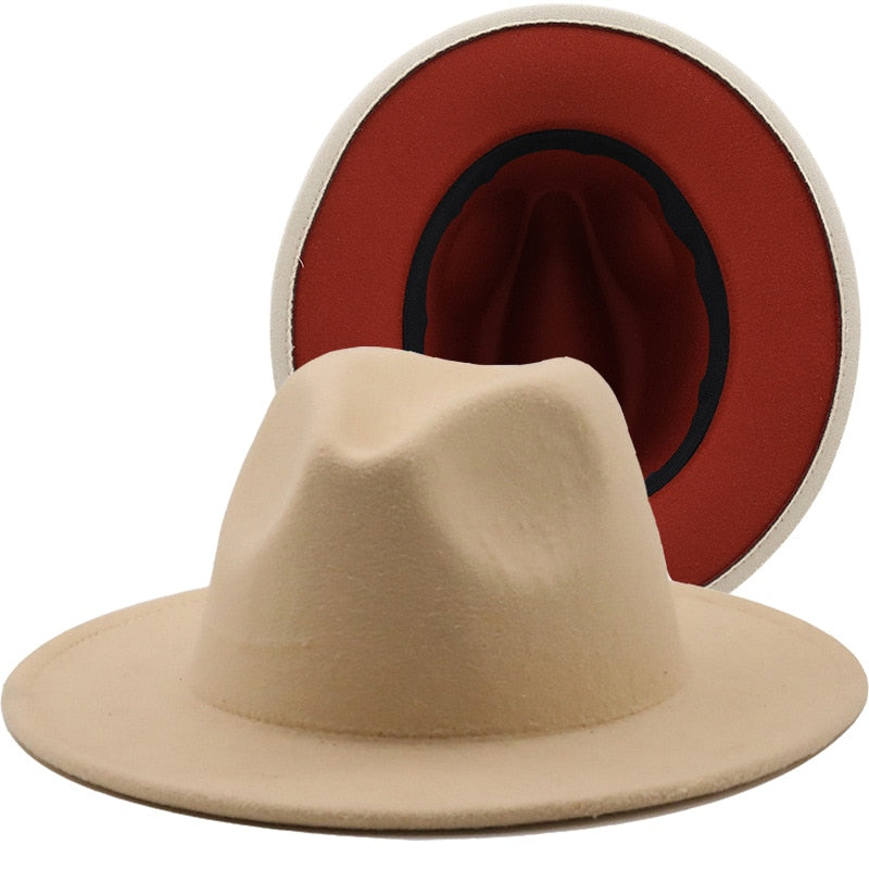 Fedora Wool Felt Vintage Unisex Wide Brim Hats