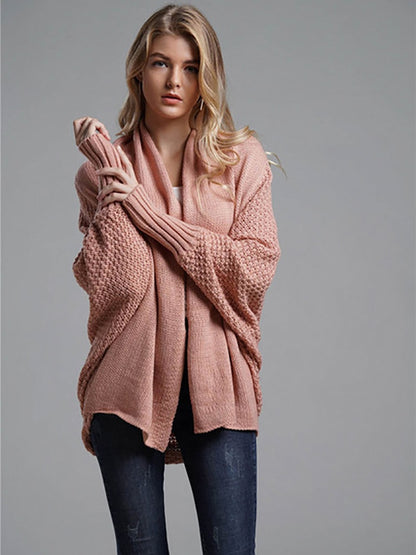 Women Oversized Long Sleeve Big Size Cardigan