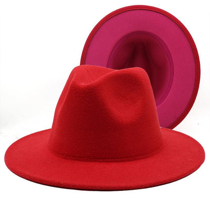 Fedora Wool Felt Vintage Unisex Wide Brim Hats