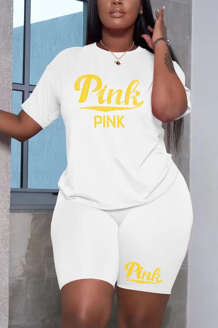 Hot Fashion Printing Diamond logo Short Set