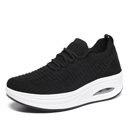 Women Wedges Casual Heel Knitting Sock Sneakers