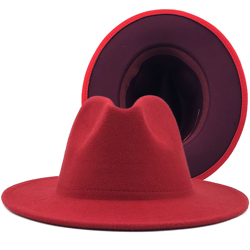 Fedora Wool Felt Vintage Unisex Wide Brim Hats