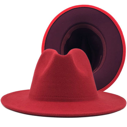 Fedora Wool Felt Vintage Unisex Wide Brim Hats
