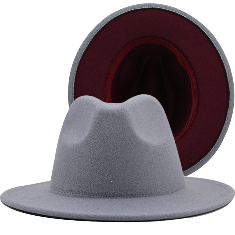 Fedora Wool Felt Vintage Unisex Wide Brim Hats