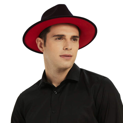 Fedora Wool Felt Vintage Unisex Wide Brim Hats