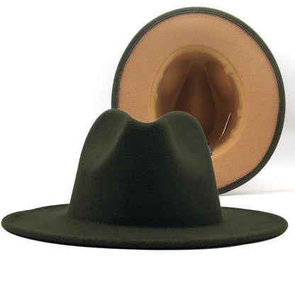 Fedora Wool Felt Vintage Unisex Wide Brim Hats