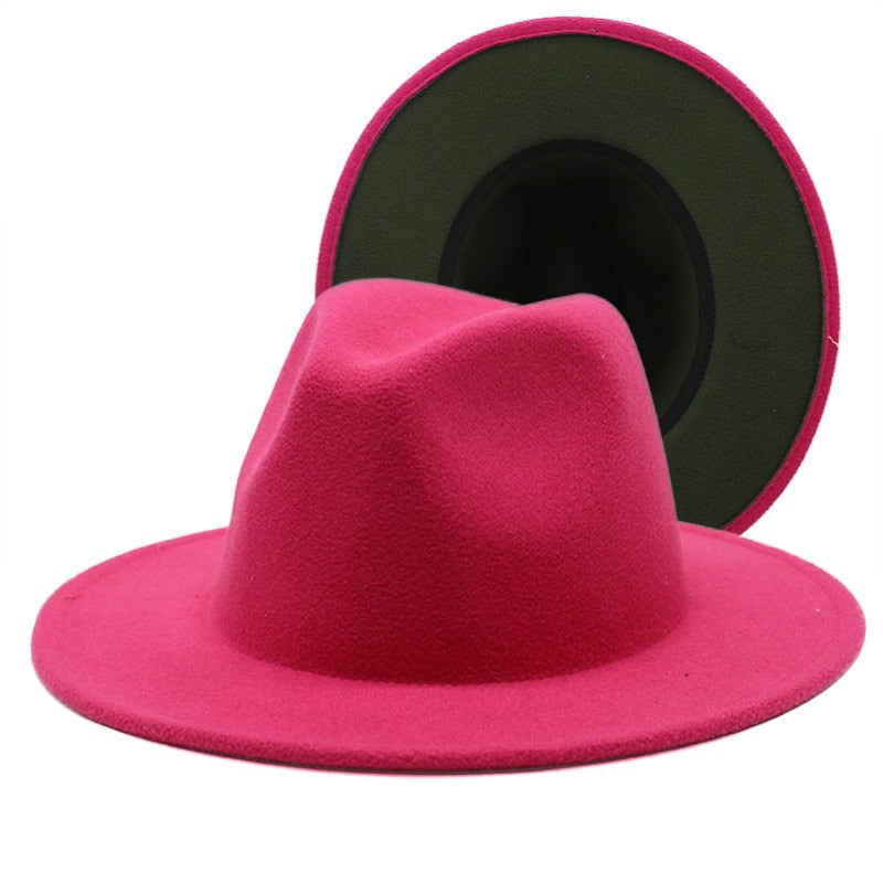 Fedora Wool Felt Vintage Unisex Wide Brim Hats