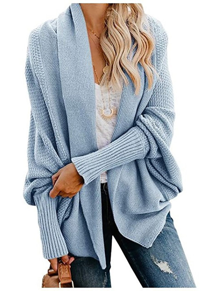 Women Oversized Long Sleeve Big Size Cardigan