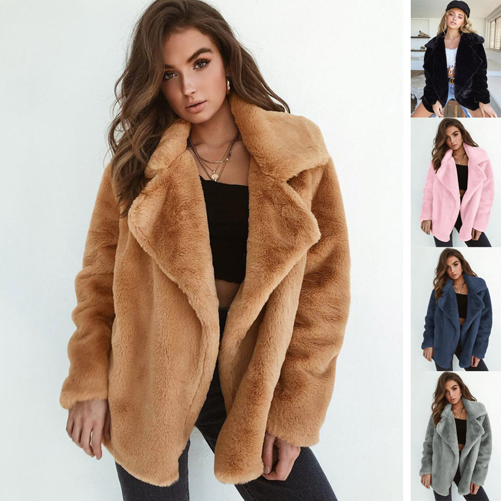 Women Loose Fur Coat
