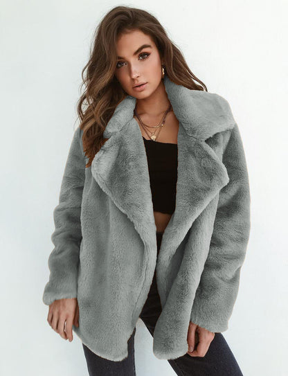 Women Loose Fur Coat