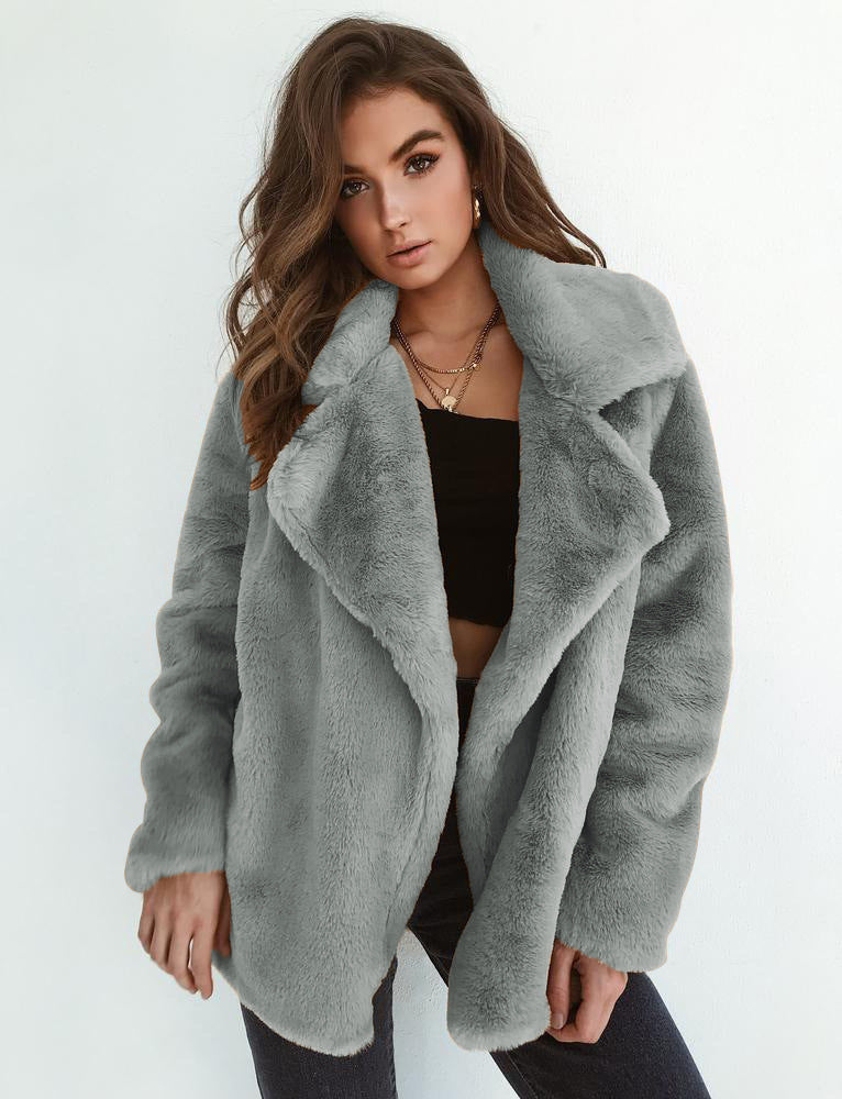 Women Loose Fur Coat