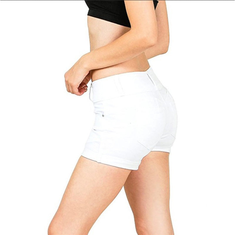 Women High-Waist Jean Shorts